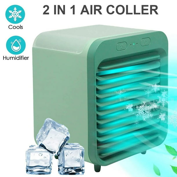 Portable Air Conditioner Humidifier, 2in1 Summer Mini Air Cooler Ice