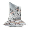 thumbnail image 3 of Peacock Pride Indoor/Outdoor Pillow with Removable Cover in White 20x20, 3 of 7