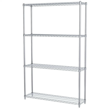 Akro Mils 12x48x74 4 Shelf Wire Shelving Unit Com