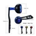 thumbnail image 3 of Fishing Reel Handle Aluminum Alloy Strong Durable Fish Reel Handle for Baitcasting Reel Tackle Accessory ,Rigid Aluminum Skeletal Frame, 3 of 7