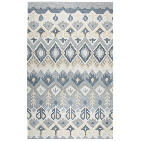 Alora Decor Cascade 10' x 13' Natural/Tan/Gray/Dk Gray Hand-Tufted Area Rug
