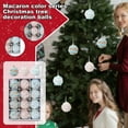 thumbnail image 2 of 12 Pcs Christmas Pastel Candy Ball Ornaments for Christmas Tree Candy Macaron Shatterproof Foam Balls Hanging Decoration for Xmas Tree Crafts Indoor Wreath Gifts Party Supplies, 2 of 7