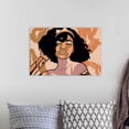 thumbnail image 3 of GreatBIGCanvas "Disco Party Girl" by Marcus Prime Peach 24" in. W x 16" in. H Unframed Canvas Art Print Hanging Hardware Included, 3 of 5