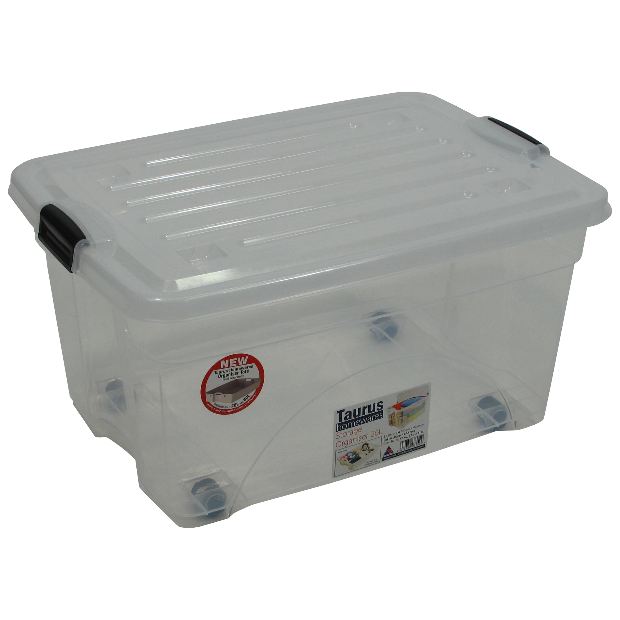 6.75 Gallon Rolling Bin Storage Organizer