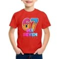 thumbnail image 4 of 67 Shirt Kids Ice Cream Drip Cool Funny Number 6 7 T-Shirts Six Seven Shirts Boys Girls Clothes #02 Red & 4-5 Years, 4 of 4