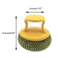 thumbnail image 2 of 2 PCS Stainless Steel Sponges Scrubbers Cleaning Ball Utensil Scrubber Metal Scrubber Scouring Pads Ball for Pot Pan Dish Wash Cleaning for Removing Rust Dirty Cookware Cleaner with Handle, 2 of 6