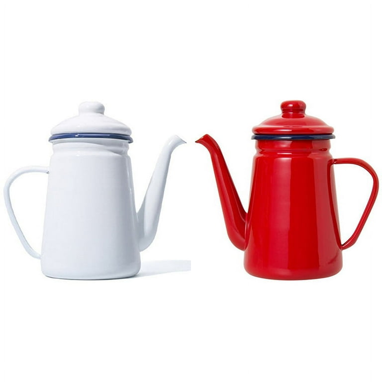 Enamel Coffee Pot Tea Kettle Induction And Gas Stove 1.1L