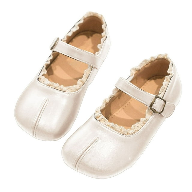 DXOUPM Chaussures Filles Mary Janes École Performance Robe Chaussures Plates Simples Polyvalentes Usage Quotidien