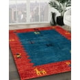 thumbnail image 3 of Ahgly Company Machine Washable Indoor Rectangle Abstract Red Area Rugs, 7' x 10', 3 of 7
