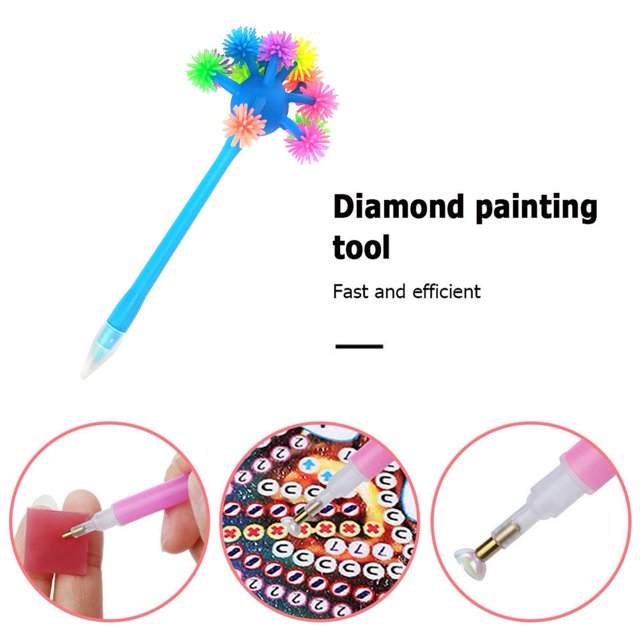 Cuadros Decorativos Bolígrafo de pintura de diamantebolígrafos de punta redonda/cuadrada (bola blanda azul) Ehuebsd embutido en tela
