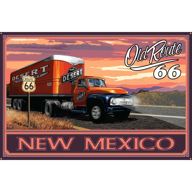 New Mexico Metal Art Print by Paul A. Lanquist (24" x 36")