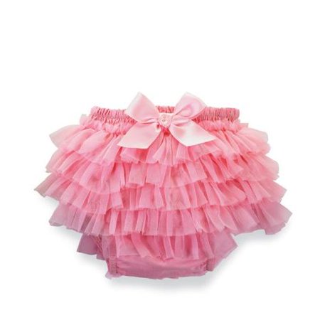 Mud Pie Baby-Girls Newborn Pretty In Pink Chiffon Bloomers, Pink, 0-6 Months