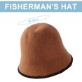 thumbnail image 5 of Sombrero de cubo de invierno para mujer, sombrero de punto a la moda, bombín de lana Vintage, sombrero de campana de lana cálido triturable para invierno, sombreros de cubo sólidos para invierno, 5 of 5
