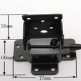 thumbnail image 2 of BESTYASH 4pcs Folding Table Backflap Hinges Black Foldable Modern Minimalist for Kitchens, 2 of 8