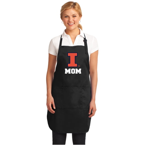 University of Illinois Mom Apron DELUXE Illini Mom APRONS