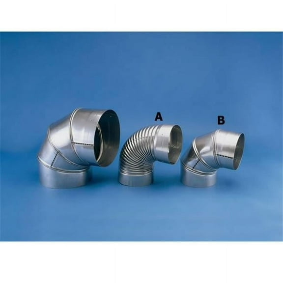 Selkirk Corporation 4609 6 Inch  Heat-fab 15 Degree Corrugated  Non-adjustable Elbow  304-alloy