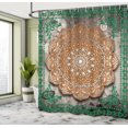 thumbnail image 4 of Ambesonne Ethnic Shower Curtain, Mandala Mystic Artwork Boho, 69"Wx70"L, Dark Tan, 4 of 4