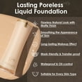 thumbnail image 2 of FOCALLURE PerfectBase Lasting Poreless Liquid Foundation,Medium to Full Coverage with Matte Finish,NE01 Porcelain, 2 of 9