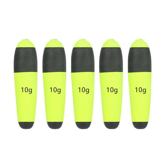 5Pcs EVA Slip Bobbers Fishing Floats and Bobbers Spring Oval Slip Floats for Crappie Catfish Panfish Walleyes Fishing
