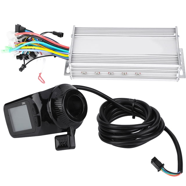 Kit de controlador sin escobillas para bicicleta eléctrica, scooter y bicicleta eléctrica con pantalla LCD a prueba de agua (1000 W 48 V)