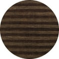 thumbnail image 1 of Ahgly Company Machine Washable Indoor Round Abstract Sepia Brown Area Rugs, 5' Round, 1 of 7