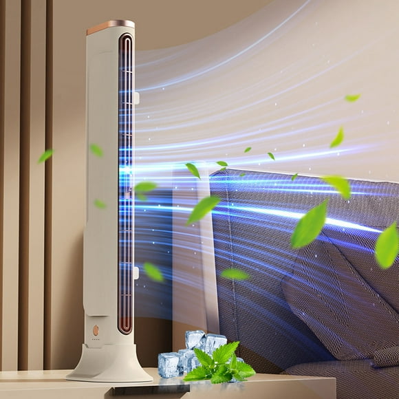 Penkiiy Tower Fan For Bedroom, Portable Desk Fan , Windowless Portable Air Conditioner , Standing Fans Small Indoor Outdoor Oscillating Swamp Cooler For Home ,Bedrooms