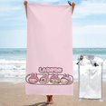 thumbnail image 1 of Toalla de playa Labubu, suave, de secado rápido, resistente a la arena, para natación, piscina, yoga, gimnasio, camping, toallas de baño ligeras, regalo para niños, niñas, niños y adultos, 31,5 x 63, 1 of 1