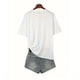 thumbnail image 2 of Camiseta con estampado de pareja de San Valentín: cuello redondo, manga corta, suave, para mujer, hombre, mujer, adolescente, juvenil, deportiva., 2 of 6
