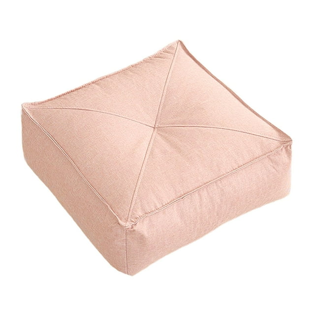 Cojín de suelo, almohada de suelo para meditación, cojín grueso para asiento, puf suave nórdico, cojín para asiento, cojín para silla para , sofá, Rosa claro