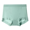 thumbnail image 3 of Xysaqa Women's High Waisted Ice Silk Boy Shorts Underwear Soft Breathable Seamless Underwear Stretch Briefs Ladies Panties Comfortable Everyday Wear, 3 of 3