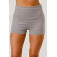 thumbnail image 5 of Pillowy Soft Fold Over Waist Shorts - Fossil Gray, 5 of 8