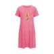 thumbnail image 5 of Camisón corto de talla grande para mujer, camisón de manga corta con estampado de pecho a la moda, camisón para mujer, 5 of 7