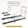 thumbnail image 4 of Pull Out Trash Can Under Cabinet & Under Sink Garbage Can Pull Out，Heavy Duty Cabinet Organizer Roll Out Kit，Requires 13" W X 18" D Minimum Cabinets， Black Finish， (Waste Bin Not Included), 4 of 7