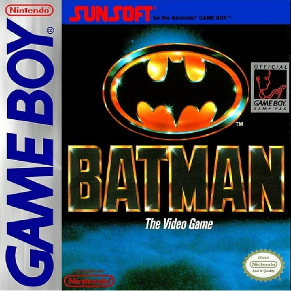 Restored Batman Video Game (Nintendo Game Boy, 1990)