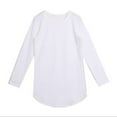thumbnail image 2 of Women's O-Neck Long Shirts Casual Long Sleeve Tops Fashion Women T Shirt Female Tops White M, 2 of 3