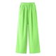 thumbnail image 4 of Ceisia Men's All-Season Solid Color Wide Gift Leg Pants Ice Silk Drape Fabric Elastic Waist Drawstring Pockets for Outdoor Casua l Daily, 4 of 9