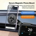 thumbnail image 5 of Magnetic Car Phone Mount, 360° Rotation Universal Dashboard and Air Vent Holder, Strong Magnet Secure Grip, One-Handed Operation, Compatible with All Smartphones, Black, 5 of 5