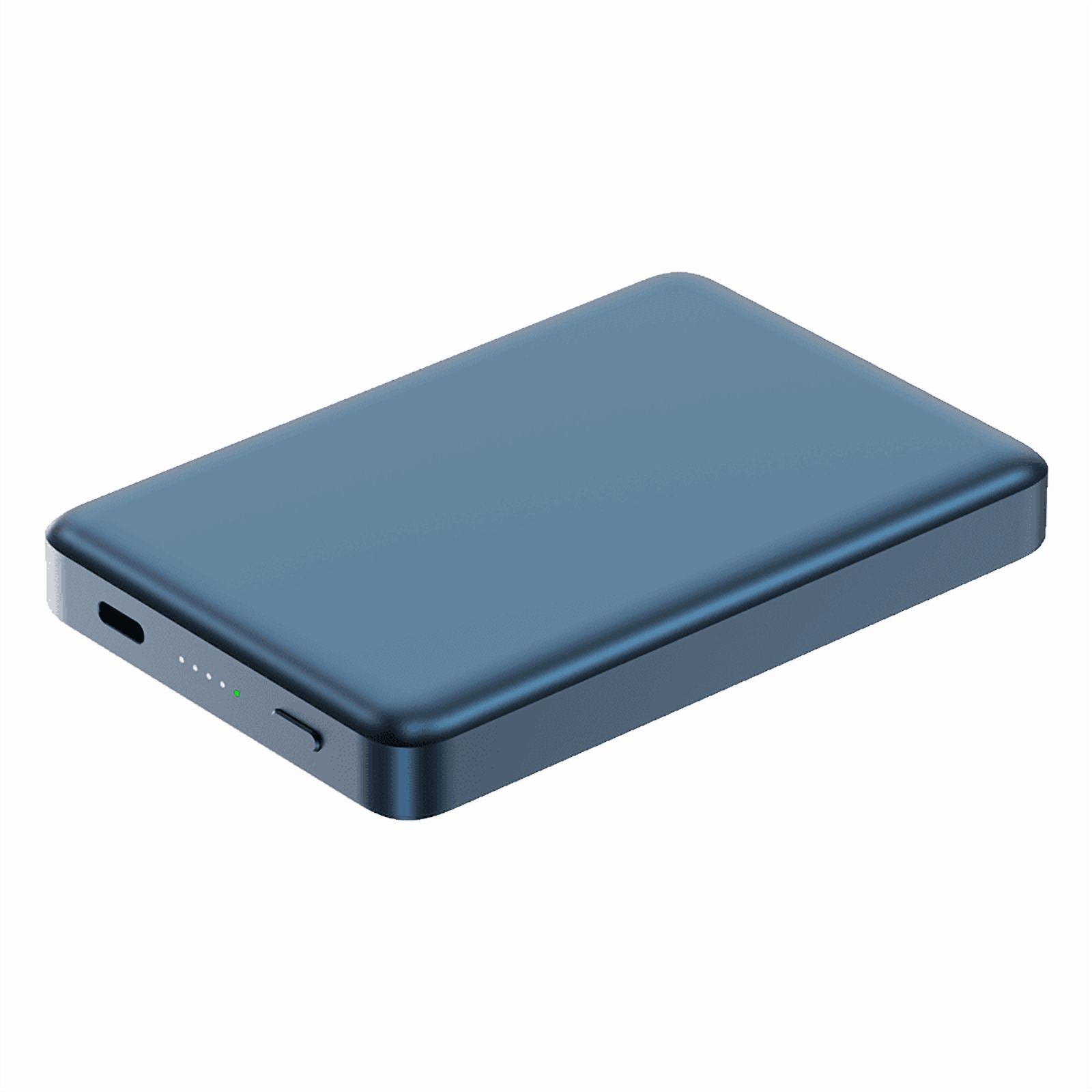 XYZtech X Blade 10K Wireless Power Bank - 10000 mAh - Metal Casing Design, Compatible with iPhone and Samsung, Metallic Blue