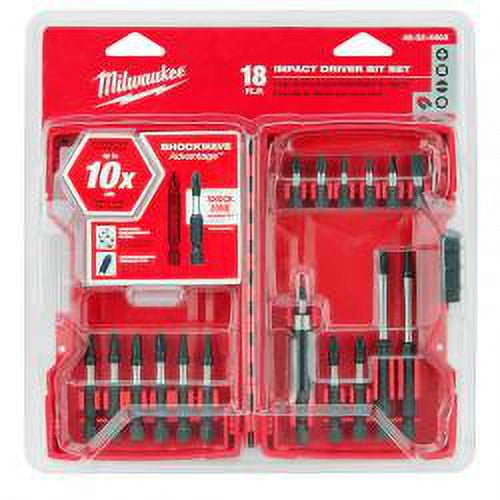 MILWAUKEE ELEC TOOL CORP 18PC DRIVER BIT SET