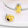 thumbnail image 2 of Jeffery Charms 925 Silver Fruit Strawberry Cherry Lemon Avocado Kiwi Pineapple Watermelon Pendant for Women Bracelet Necklace,Delicious Pineapple,Fruit, 2 of 5