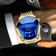 thumbnail image 2 of Dsscvnef Creative Fashion Blue LED Binary Digital Timepieces for Men Stainless Steel Silver Plated Bracelet With LED Backlight, 2 of 7