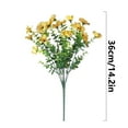 thumbnail image 2 of Nanoei Artificial Flowers, Colorful Artificial Flower Bouquet Set - Silk Floral Arrangements for Home Decor, Wedding Centerpieces, Garden Wreaths (6-Style Pack) Yellow, 2 of 8