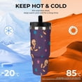 thumbnail image 4 of Tweety Double-walled Insulated Mug with Handle, Straw, and Leak-proof Stainless Steel Travel Coffee Mug 30oz, 4 of 6
