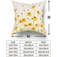 thumbnail image 5 of Spring Summer Throw Pillow Covers 18X18 Inches Set of 2 Yellow Flowers Coreopsis Bee Decorative Pillow Cases Bees Floral Pillow Cover Farmhouse Home Decor for Outdoor Room Couch Patio Porch, 5 of 6