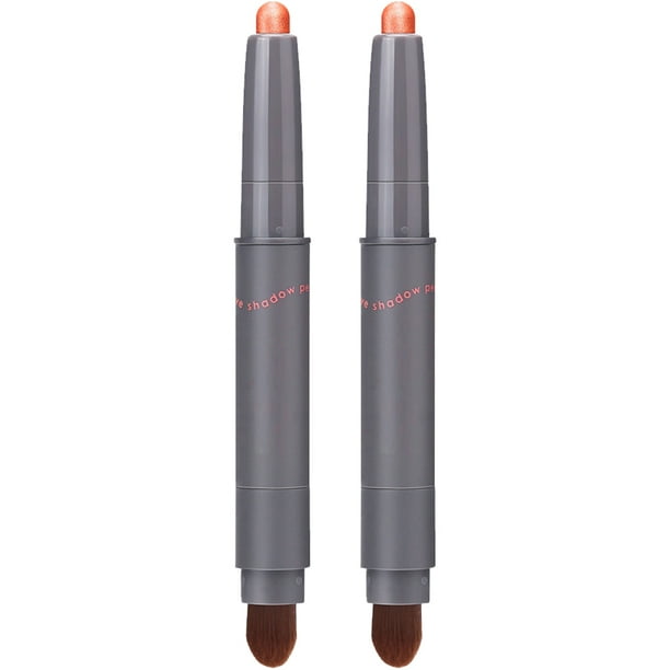 Barra de sombra de ojos, lápiz de sombra de ojos, barra de sombra de ojos, lápiz de ojos giratorio con cabezal de cepillo suave, lápiz de sombra de ojos de color duradero a prueba de manchas a prueba