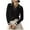 #457-Black, variant on Craaazy Women's Sweater Elegant Solid Color Knitted V Neck Pullover Comfy Soft Long Sleeve Fall Winter Tops Gifts