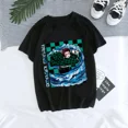 thumbnail image 3 of Camiseta de Anime de Demon Slayer para mujer, camiseta de Kamado, kakus, Wanita, Kimetsu No Yaiba, Nezuko, Kaus, Wanita, Uniseks, Tanjirou, 3 of 5