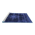thumbnail image 2 of Ahgly Company Machine Washable Indoor Rectangle Abstract Blue Modern Area Rugs, 6' x 9', 2 of 4