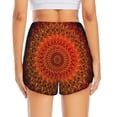 thumbnail image 2 of Lsque Mandala Printed Women's Running Shorts with Liner Pockets,Elastic Quick Dry Workout Athletic Gym Yoga Shorts,Womens High Waist Shorts-XX-Large, 2 of 9