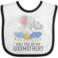 thumbnail image 3 of Inktastic Will You Be My Godmother? Boys or Girls Baby Bib, 3 of 4
